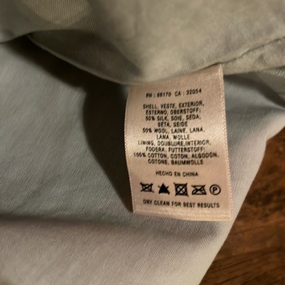 Mauve for Anthropology, silk/wool dress without cutouts. Size 0 - Picture 12 of 13